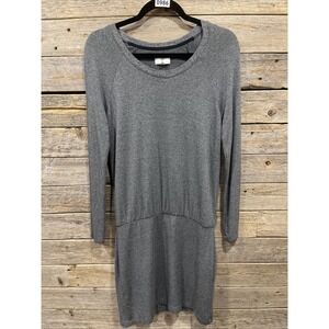 Lou & Grey Women's Sweater‎ Dress Blouson Long Sleeve Knit Crew Neck Size Small